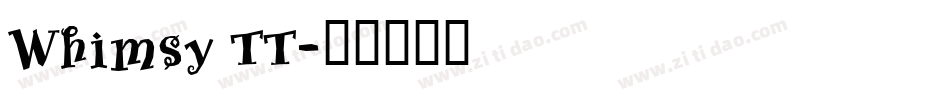 Whimsy TT字体转换